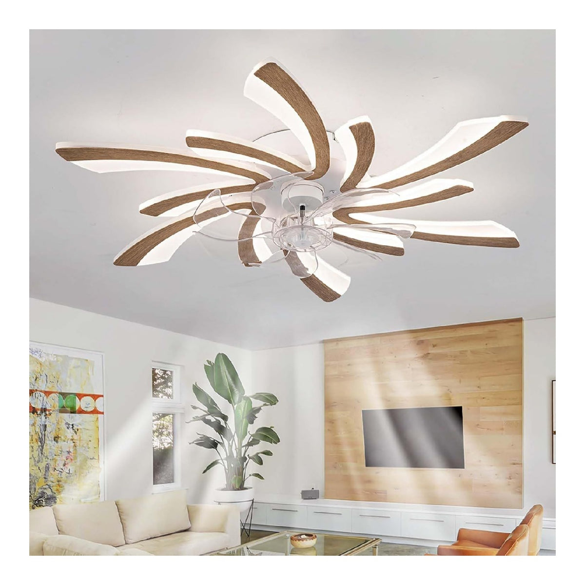 Lustre decoratif Ambre et Rouge avec diffusion lumineuse harmonieuse