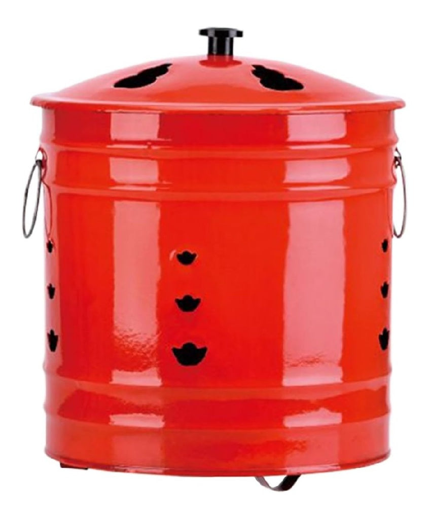 Bruleur de papier avec couvercle corps dans metal avec poignee ergonomique bol de bruleur antiepreuve jardin interieur terrasse patio camping balcon