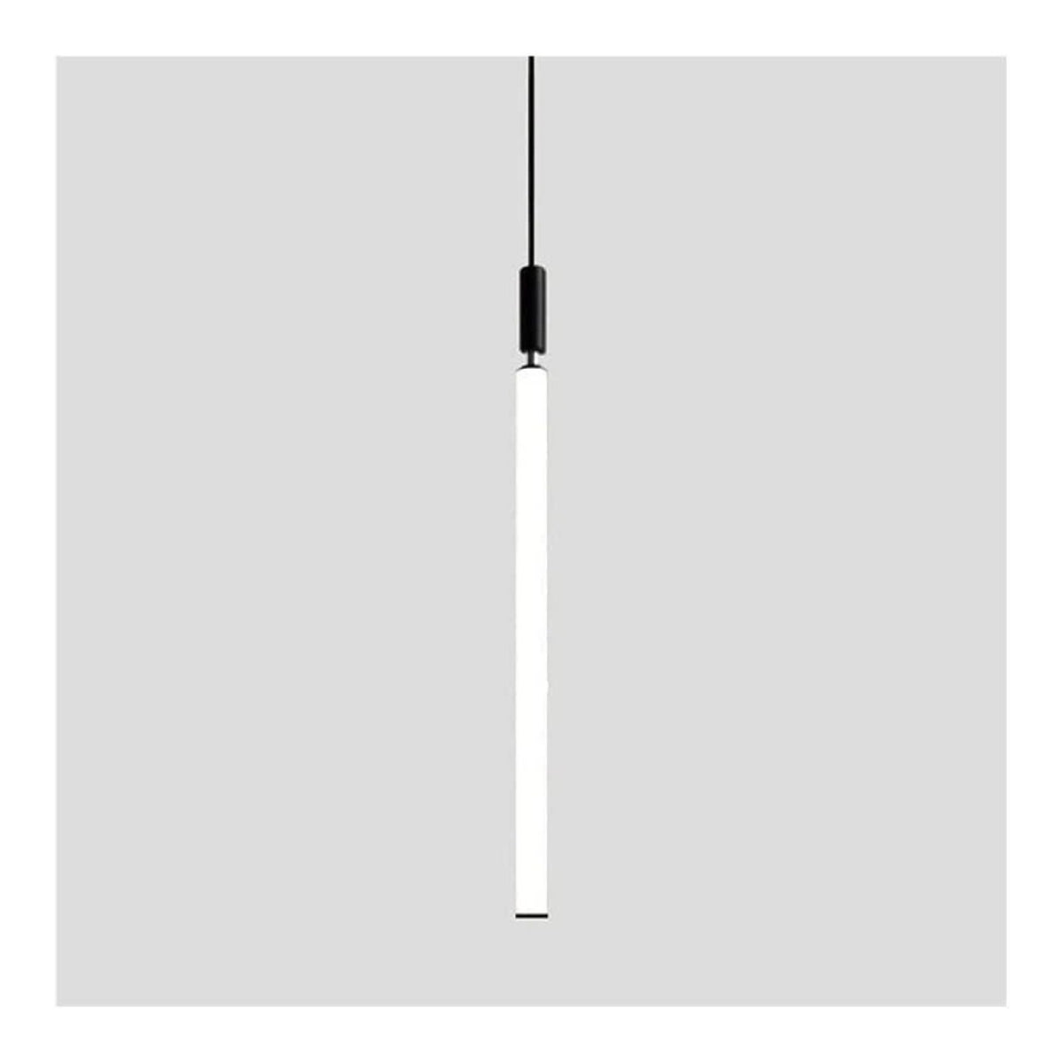 Suspension Blanc aux lignes epurees avec eclairage confortable
