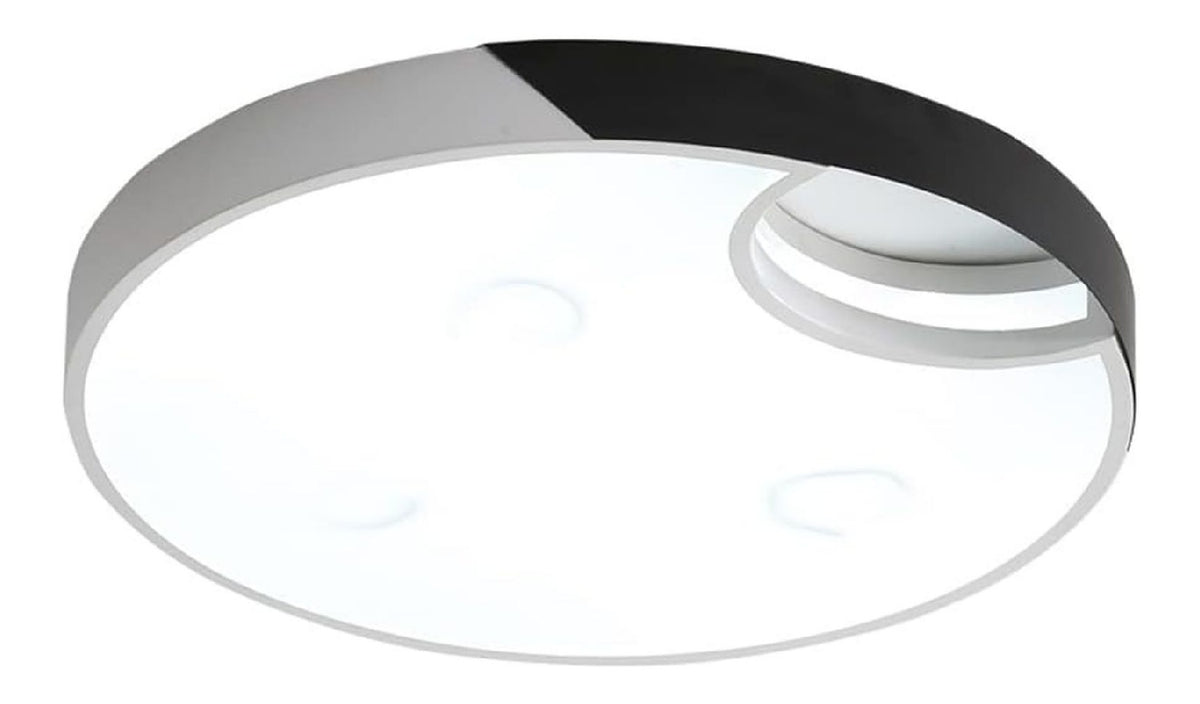 Plafonnier decoratif Blanc et Ambre avec diffusion lumineuse harmonieuse 26 W