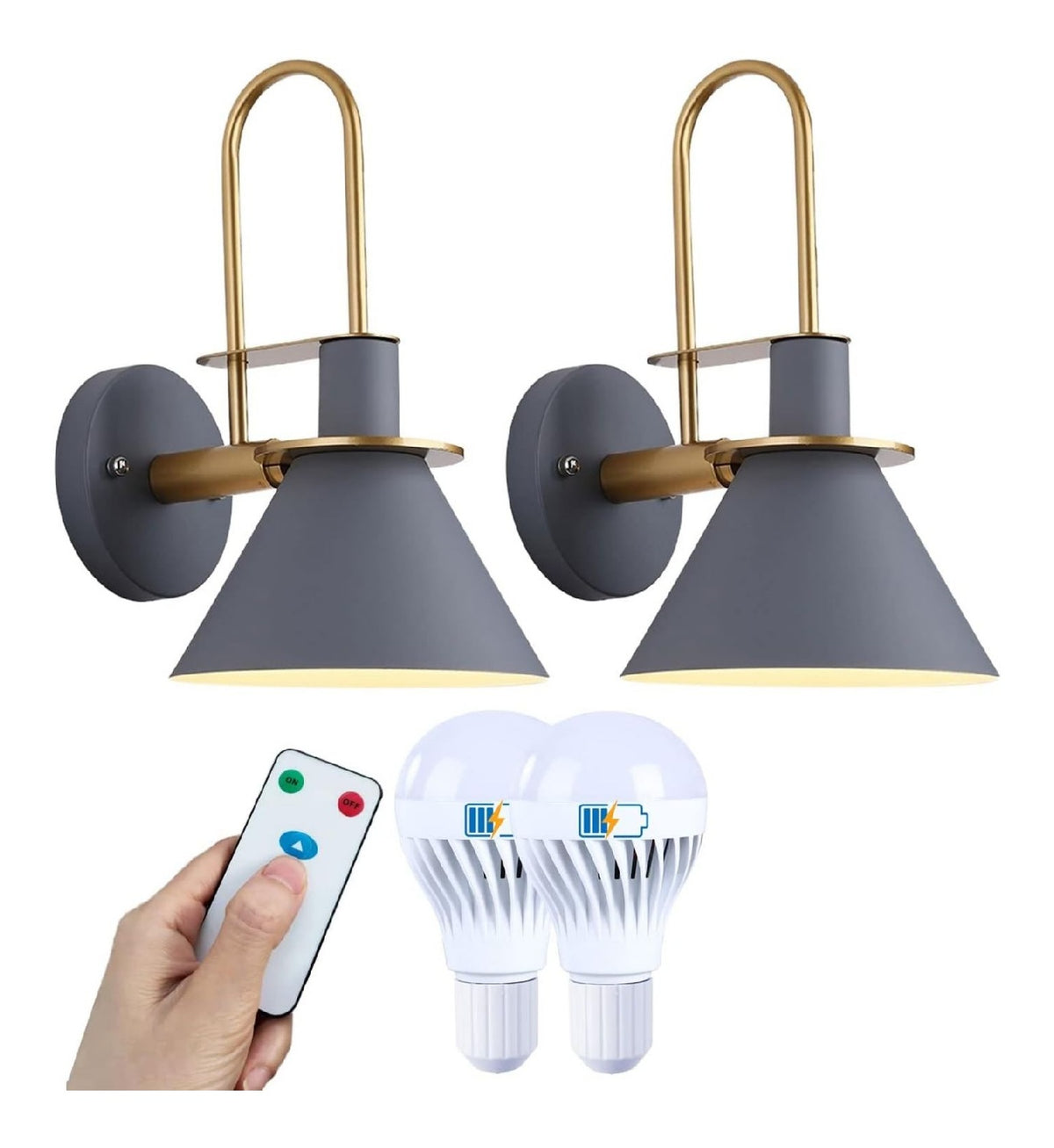 Solution lumineuse Blanc et Gris au dessin sobre en format applique murale 3000K
